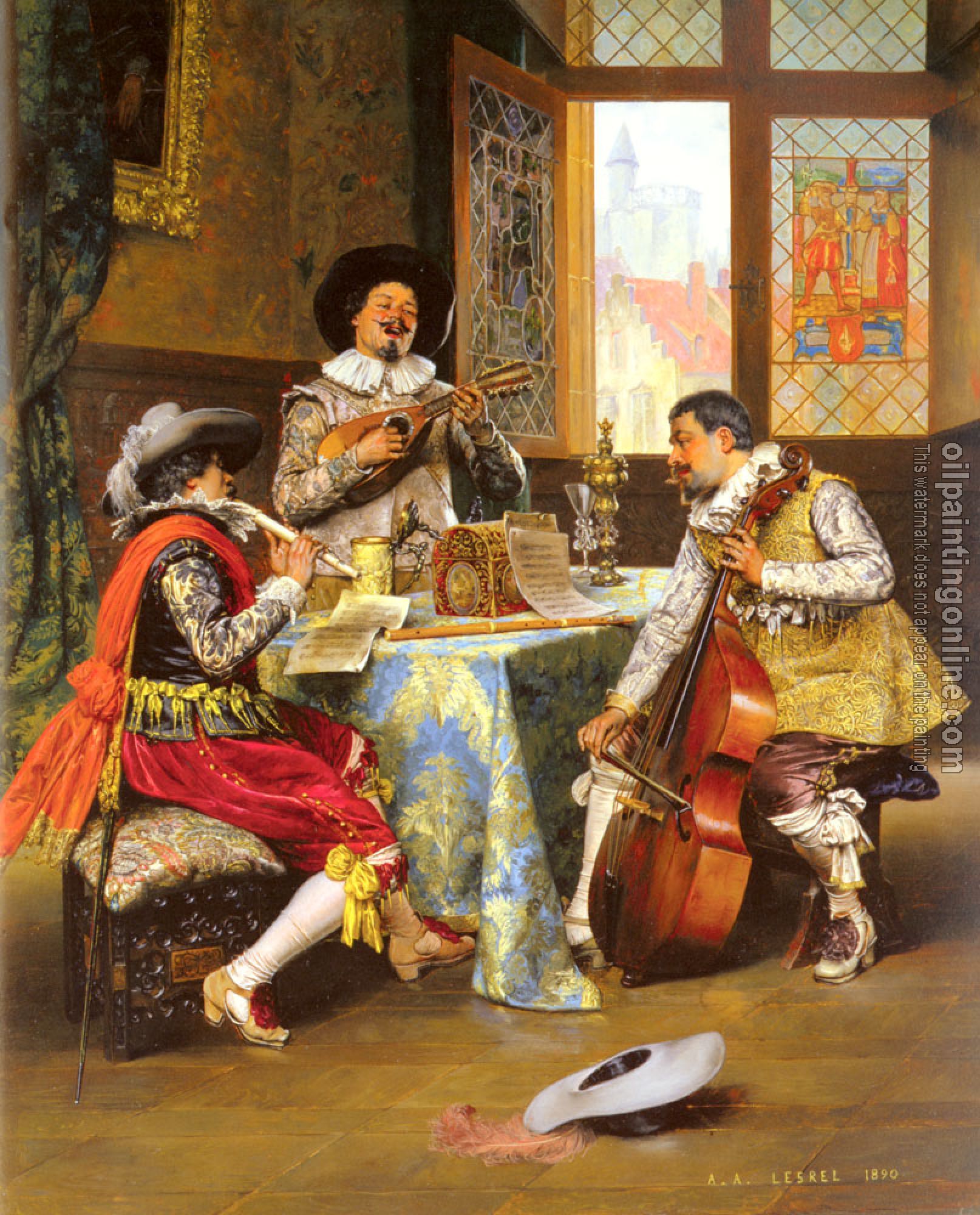 Lesrel, Adolphe Alexandre - The Musical Trio